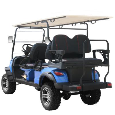 China Professional Design Fully Enclosed Trustworthy China Supplier Hot Sale Customized 4+2 Seats Golf Cart Battery Chasing Golf Cart 205/50-10 4 PAIRS for sale