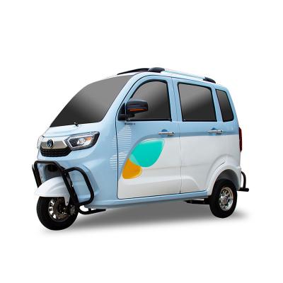 China Passenger Customized Manufacture Fully Enclosed New Version Battery Adult Tricycle Click Top Electric Tricycles for sale