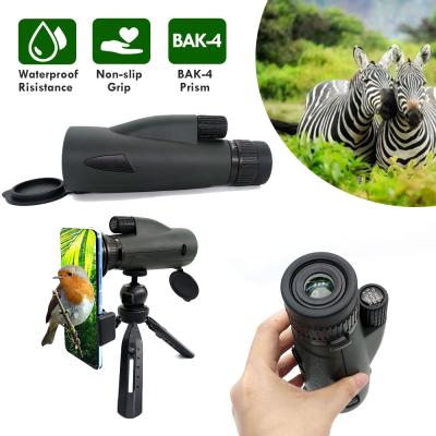 Cina Il telescopio mobile monoculare 10-30X50 HD dello zoom di bird-watching impermeabilizza con il treppiede del supporto del telefono in vendita