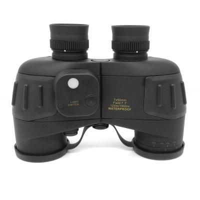 China 10x50 12x50 Mobile Phone Telescope Marine Binoculars 7x50mm With Compass for sale