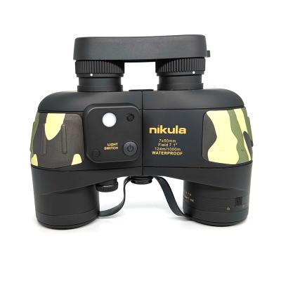 China Marine Military Waterproof 7x50 Binoculars With Compass And Rangefinder for sale