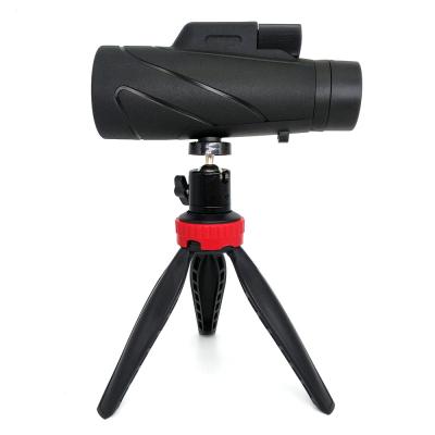 China Vogelbeobachtungs-hohe Leistung Monocular 12x50 mit Smartphone-Halter-Stativ zu verkaufen