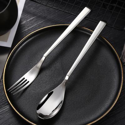 China 18/10 Metal 316 Stainless Steel Fork And Spoon Sustainable Material Folding Cutlery Set for sale