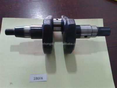 China 186FA forged or casting crankshaft for machinery parts and diesel engine spare parts for sale