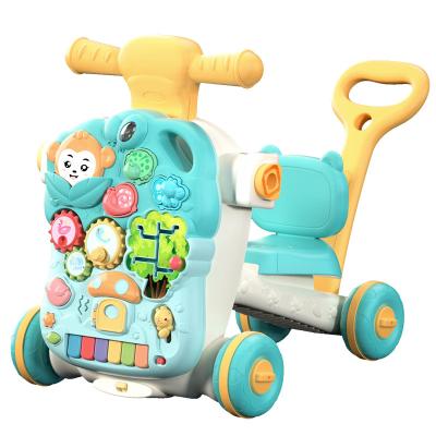 China Multifunctional Plastic Baby Walker Activity Toys Music Learning Walkers 4 in 1 Walker Baby Toys for 18M+ Kids 55.5x16.8x39.8cm for sale