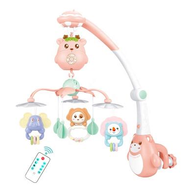 China Remote Control Baby Bell Bedside Bell Plastic Electric Rattle Bed Sleep Projection Bell Baby Mobile For Newborn for sale