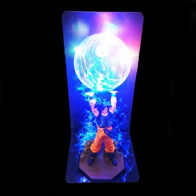 China Toy Wholesale Price Dragon-Ball Lamp Goku Cartoon Figuras Force Led Table Lamp Dbz Night Decorative Light for sale