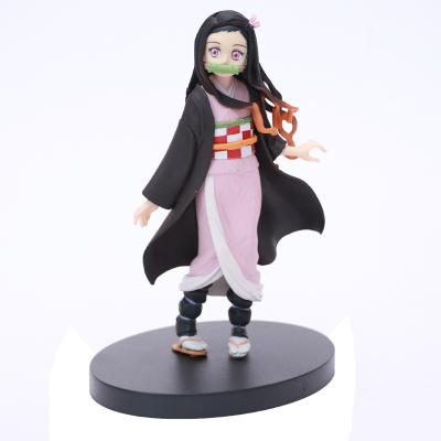 China Cartoon Toy Japan Anime PVC Demon Slayer Kimetsu No Yaiba Kamado Nezuko Cartoon Toy Action Number for sale