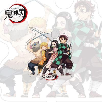 China Hot Selling Japan Anime Figure Group Photo Standee Wholesale Japanese Demon Slayer Acrylic Standee for sale