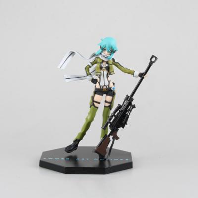 China Funny Sword Art Online | SAO Sinon Cartoon Toys SAO Anime PVC Figure 18cm for sale