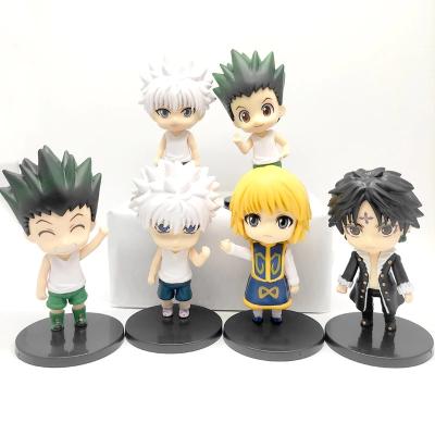 China Japanese Action Numbers 6PCS HUNTERES X Killua Zoldyck Killua Zoldyck Freecss Chrollo Lucilfer DX Nigeria Government Figure Vol.5 Collectible Model Toys for sale