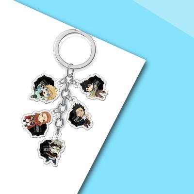 China Cute Black Clover Acrylic Key Chain Pendant Carry Hot Sale Anime Jewelry Peripheral for sale