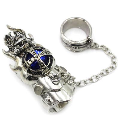 China Fashionable Antique Silver Plating with Sapphire Ring Sets Hitman Reborn Ring for sale