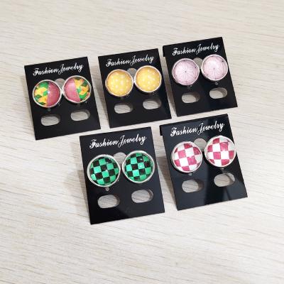 China 21 Color Cute Creative Anime Demon Kimetsu Slayer No Yaiba Charm Earrings And Earring Acupuncture For Cosplay for sale