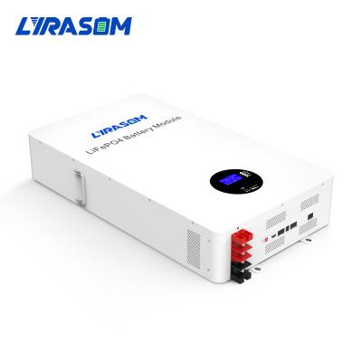 China Home Appliances Lyrasom Power Wall Lifepo4 Battery 10kwh 51.2v 200Ah Outdoor Energy Storage Power Source for sale