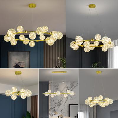 China Art Hotel Home Living Room Modern Luxury Glass Pendant Light Romantic LED Chandelier Not Just Lamp But Art Star for sale