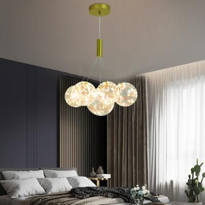 China Not Just Lamp But Modern Art Star Hotel Living Room Romantic Home Glass Pendant Light LED Chandelier for sale