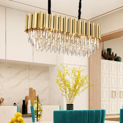 China High Grade Modern Crystal Chandelier Light High Grade Steel+ K9 Material Pendant Lamp Luxury Hotel Home for sale