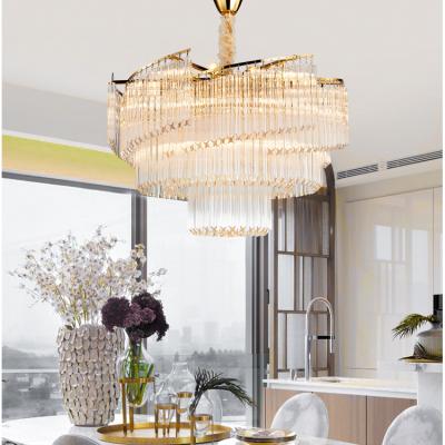 China High grade steel+ K9 series flexible luxury beautiful luxury living room decorative crystal K9 LED crystal chandelier for sale