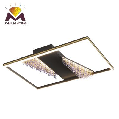 China High Grade Simple Design Fashionable Modern Home Hotel Iiron Decorative Acrylic Led Ceiling Light for sale