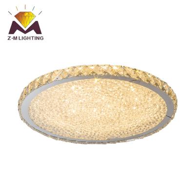 China High Grade Steel+ K9 Crystal Surface Mounted Modern LED Luxury Indoor Bedroom Decorative Ceiling Lamp for sale