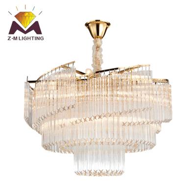 China High Lumen Customized Crystal Chandelier Crystal Lamp Hotel Modern Decoration High Grade steel+ K9 Crystal Chandeliers for sale