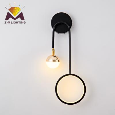 China High Grade LED Iron Room Energy Saving Modern Indoor Decorative Home Led Wall Lamp for sale