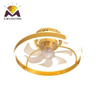 China High Grade Nordic Style LED Hotel Bedroom Iron High Quality Acrylic With Fan Led Ceiling Lamp for sale