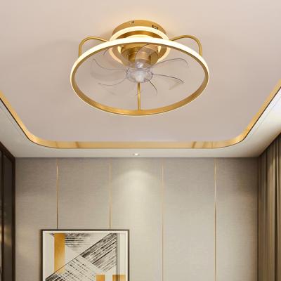 China Gorgeous Indoor Luxury Living Room Bedroom LED Contemporary High Grade LED Decoration Ceiling Lamp With Fan for sale