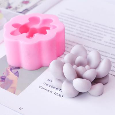 China New Viable Flower Mold Rose Flower Daffodil Pottery Hand Soap Mold Soft Resin Silicone Mold for sale