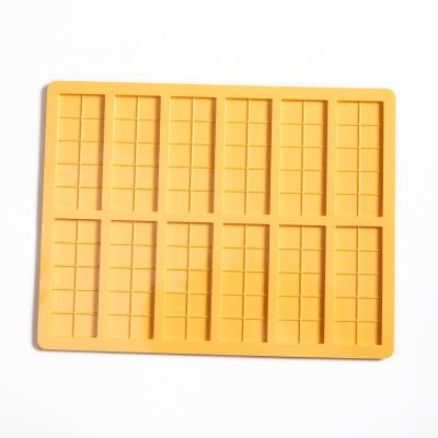 China Food Grade Sustainable Handmade Silicone Mold Big Yellow Chocolate Dish Mold for sale