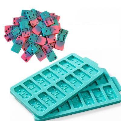 China Professional Glossy Silicone Epoxy Resin Silicone Jumbo Domino Game Casting Ingot Mold for sale