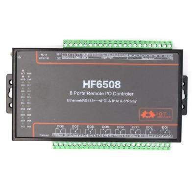 China Industry 8 Auto Industrial IoT System HF6508 DI 8 DO 8 Way I/O Controller Ethernet RS485 8CH Remote Relay Controller Gateway RTU DTU Industry for sale