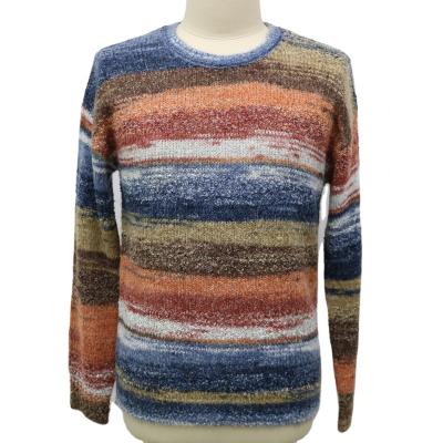 China 5GGNew Men's Fashion Crew Neck Color Block Change Long Sleeve Knitted Sweater Knitted Sweater for sale