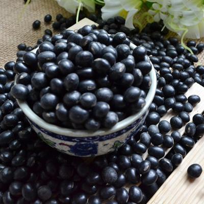 China Dried black soybeans with green kernel inside for sale