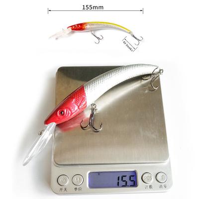 China For 4# Saltwater Peche Bait Freshwater Lure Hooks Hard PESCA Fishing Tackle Artificial Minnow Fishing Lures for sale