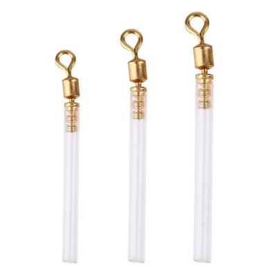 China Outdoor Activities Fishing New 1000pcs/Bag Fishing Copper Swivel Head with Tube Rotatary Float Adapters Sea Fishing Float Beacon Seat Connector Accessories for sale