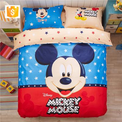 China Simply 100% Cartoon 3pcs Sheet Bed Linen Set Baby Crib Bedding Sets Cotton Kids Bedding Sets for sale