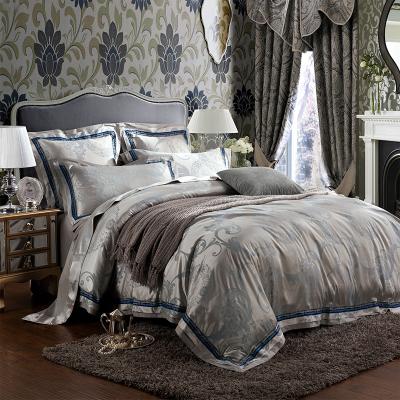 China Jacquard Cotton Jacquard Iuxurious Bedding Set Sheet Duvet Quilt Cover for sale