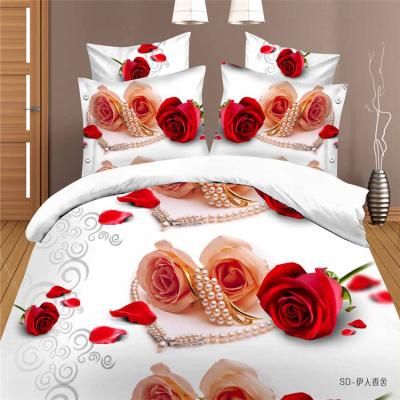 China Wholesale new 3d single bed cover/3d printed cotton bed linen/3d brand bedding set for sale