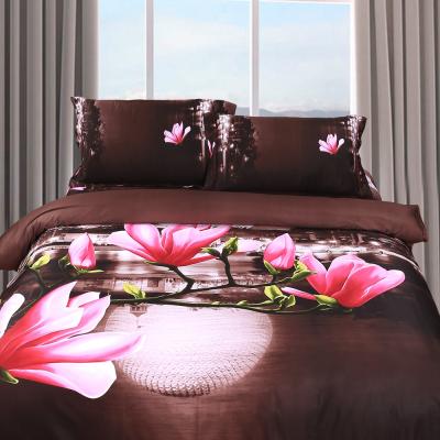 China WARM TWILL! ! ! 100% Cotton 3d Bedding Sets Fitted King Bed In A Bag Sets Comforter Set for sale