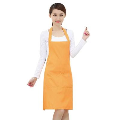 China Durable Kitchen Aprons For Women With Pockets Work Aprons For Cafes Studios Beauty Nails Restaurant for sale