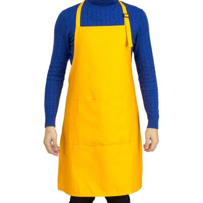 China Durable Kitchen Aprons With Pockets For Women Men Chef Stylist Apron Shop Cafes Beauty Nails Studios Grill Restaurant Bar Uniform Dye for sale