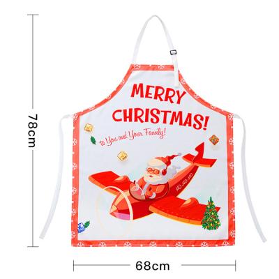 China Durable Kitchen Aprons For Women With Pockets Christmas Aprons For Shop Cafes Beauty Nails Studios Restaurant for sale