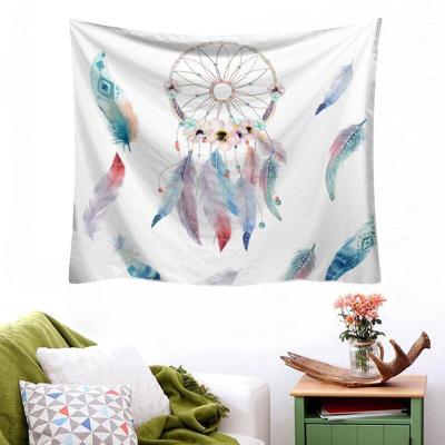 China Simple Wholesale Custom 100% Polyester Digital Printed Wall Hanging Tapestry For Bedroom Decor for sale