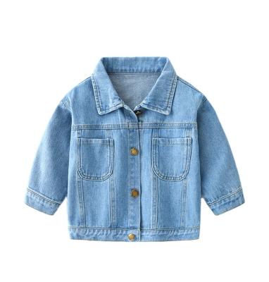 China Anti-wrinkle High Quality Leesourcing Kids Coat Fashionable Children's Denim Jacket for sale