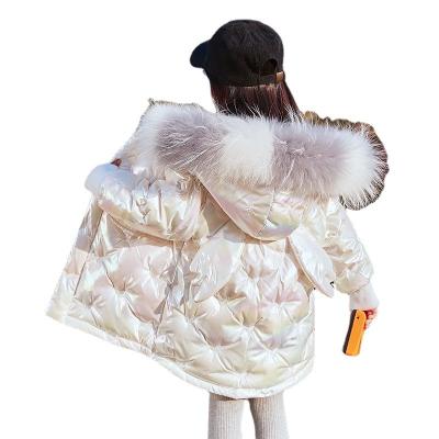 China Wholesale Leesourcing Anti-wrinkle Girls Down Coat With Wings Winter Children Mid Length Unisex Kids Coats for sale