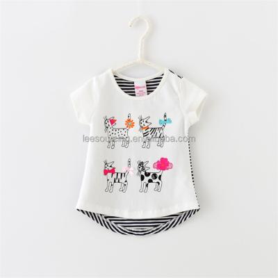 China Viable Babies Wear Clothes Short Sleeve Round Neck Cartoon Wholesale T-Shirt for sale