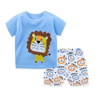 China Leesourcing Custom 100% Cotton Baby Clothing Summer Cotton Logo Private Label Baby Clothes for sale