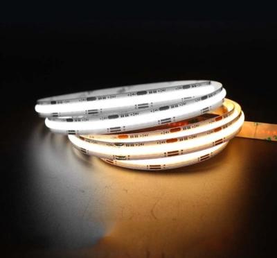 China Newest LANDSCAPE Shenzhen DC24V Twinkle DC Voltage Cob Led Strip Double White Cob Led Strip Light FCOB for sale